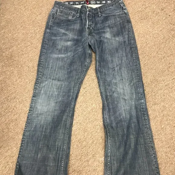 Earnest Sewn blue denim jeans Hemingway 34
